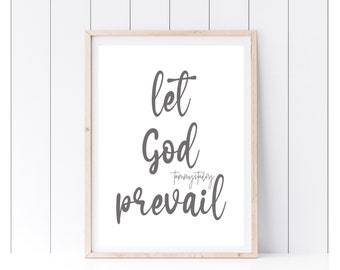 Let God Prevail Print