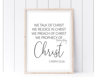 We Talk Of Christ Print