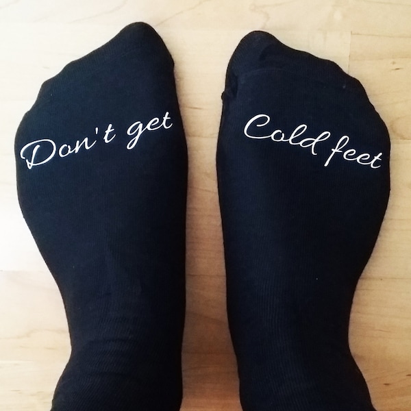 Cold Feet Wedding Socks Etsy