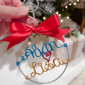 SURPRISE SALE- Holiday Sale.Personalized Ornament - Handcrafted with Name - Christmas Gift