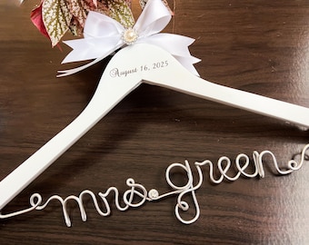 Percha de boda personalizada, percha para vestido de novia, percha para vestido de novia, venta de un día