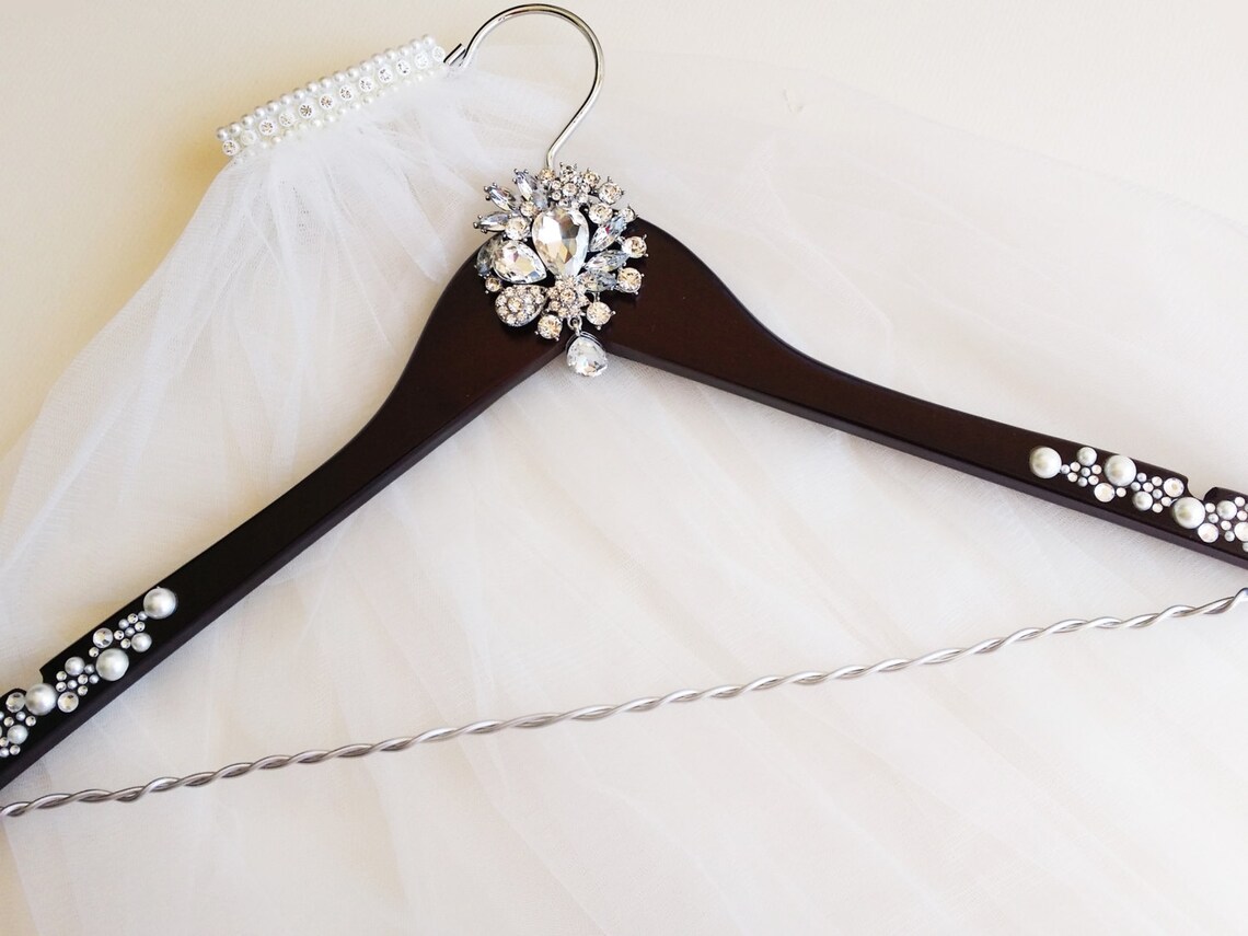 Wedding Veil Hanger Bridal Veil Hanger Bejeweled Bling Etsy