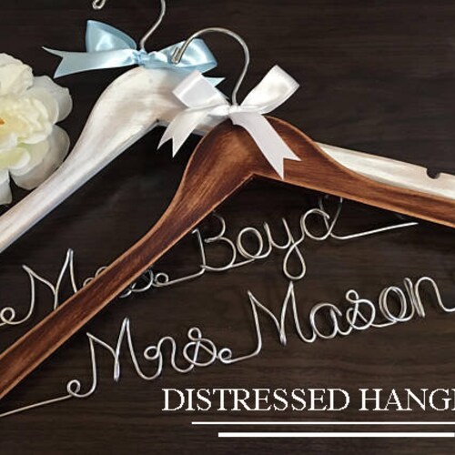 Personalized Wedding Hanger Bridal Bridesmaid Name Wedding Dress Hanger LL010 