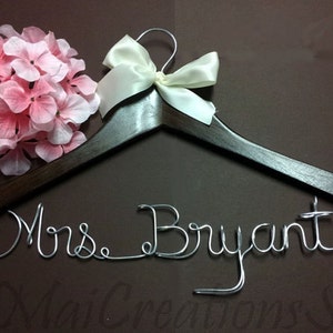 Surprise Sale-SURPRISE SALE. Personalized Bridal Wedding Hanger. Bridal Hanger. Bridal Party. Custome Hanger. Comes With Bow.