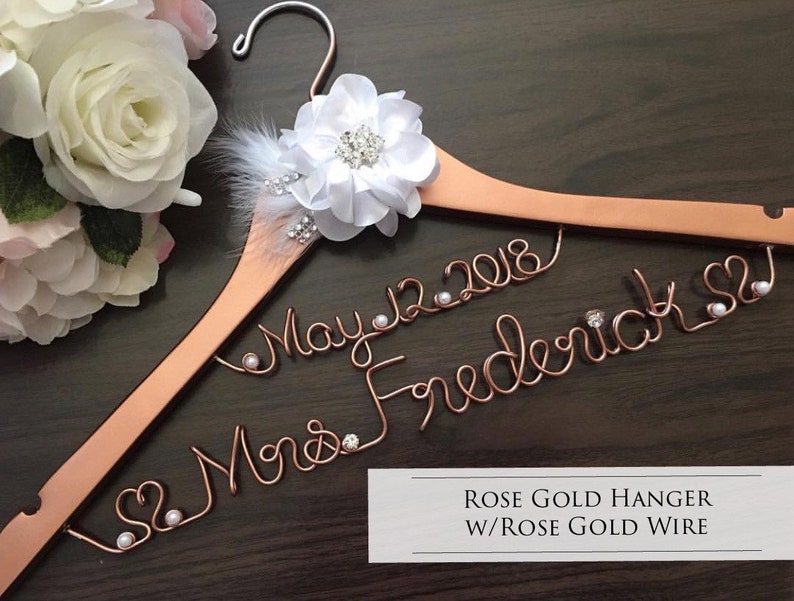 Personalize Wedding Gown HangerBridal HangerName Etsy
