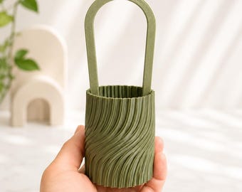2 oz Vermehrungs Cover Pot mit Rankgitter | Moderner Hoya Blumentopf | 3D Gedruckter Blumentopf | Tassen-Hüllen | Zimmerpflanze Dekor | Pflanzenliebhaber