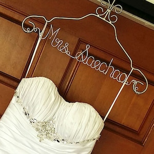SURPRISE SALE. Personalized Bridal Wedding Hanger. Bridal Hanger. Bridal Party. Custome Hanger. Comes With Bow.