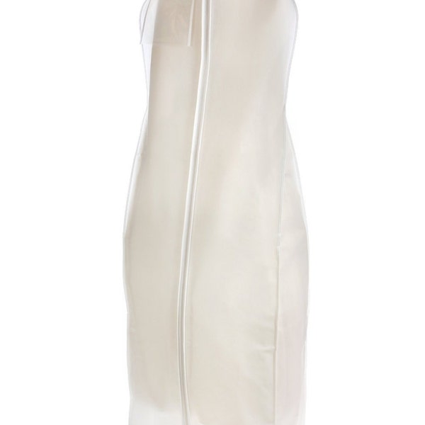 Robe de mariée respirante, 5 couleurs, 72 pouces, housse de vêtement avec poche intérieure secrète zippée, pour robes de mariée longues