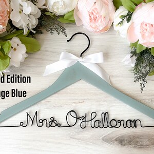 ONE DAY SALE. Wedding Hanger, Bridal Hanger, Bridesmaid Gift, Bridesmaid, Custom Engagement, Mother of the Bride, Maid of Honor, Flower girl image 5