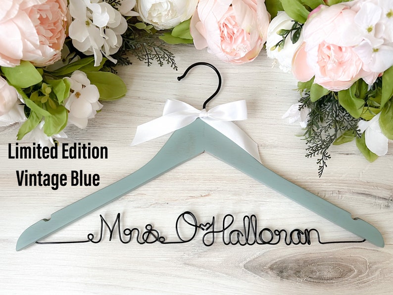 ONE DAY SALE. Wedding Hanger, Bridal Hanger, Bridesmaid Gift, Bridesmaid, Custom Engagement, Mother of the Bride, Maid of Honor, Flower girl image 5