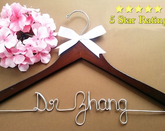 Personalized Graduation Hanger, Custom Name, PHD Gift, Made in USA