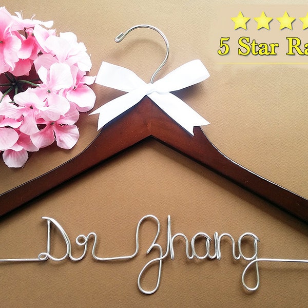 Personalized Graduation Hanger, Custom Name, PHD Gift, Made in USA