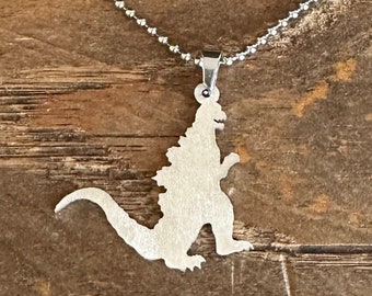 Godzilla Classic Necklace Smooth Texture Pendant Movie Monsters Fan Lover Gift