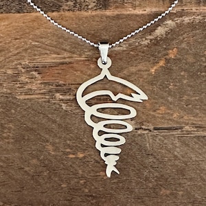 Sharknado Movie Fan Necklace Shark Tornado Jewelry Unique Gift