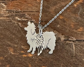 Angel Dog Necklace Papillon