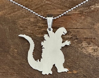 Godzilla 1954 Necklace Smooth Texture Pendant Movie Monsters Fan Lover Gift