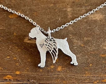 Angel Dog Necklace Boxer