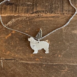 Angel Dog Necklace Newfoundland Pet Keepsake Memorial Gift Tribute Pendant Jewelry image 3