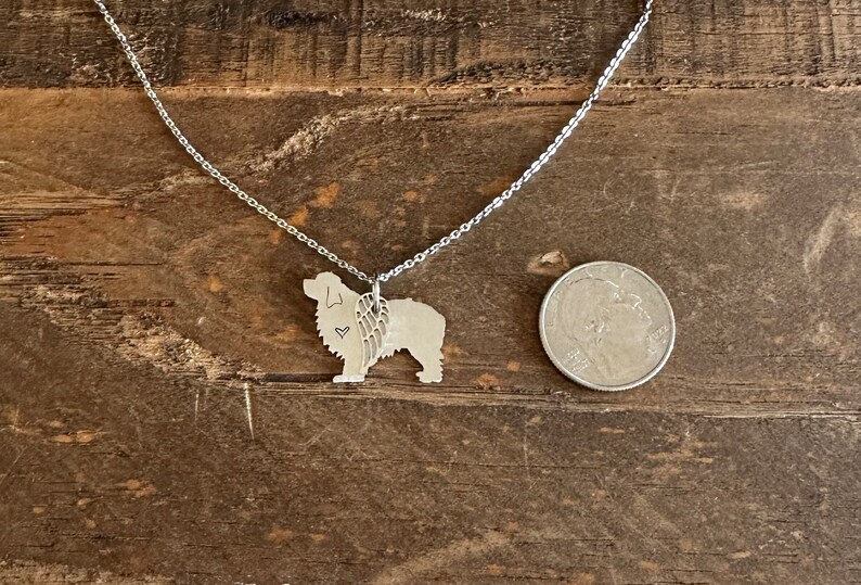 Angel Dog Necklace Newfoundland Pet Keepsake Memorial Gift Tribute Pendant Jewelry image 2