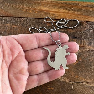 Godzilla 1954 Necklace Smooth Texture Pendant Movie Monsters Fan Lover ...