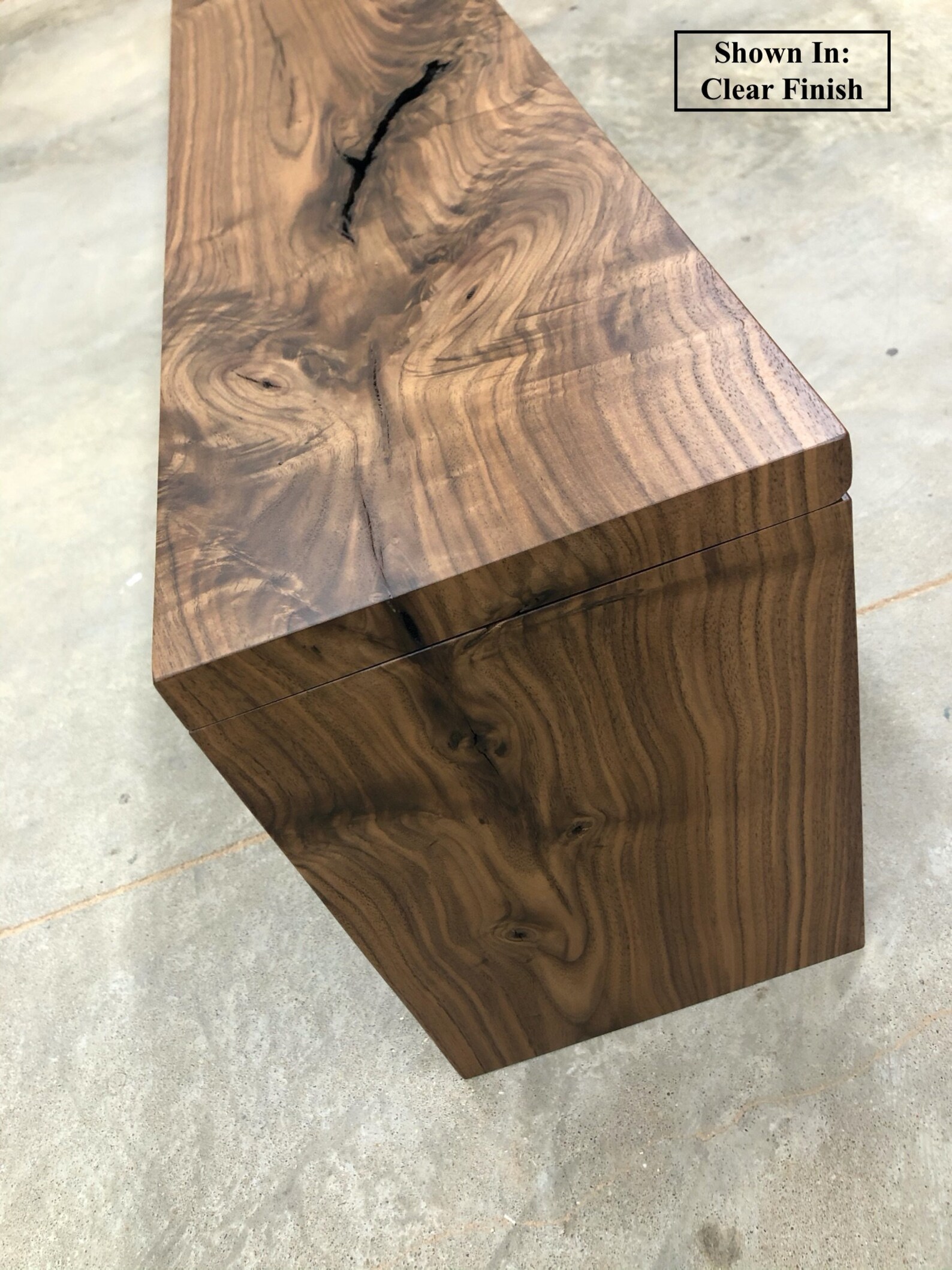 Knotted Walnut Beam Mantel, Black Walnut Mantel, Wood Mantel, Fireplace