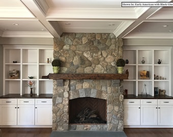 Distressed Knotted Alder Beam Mantel