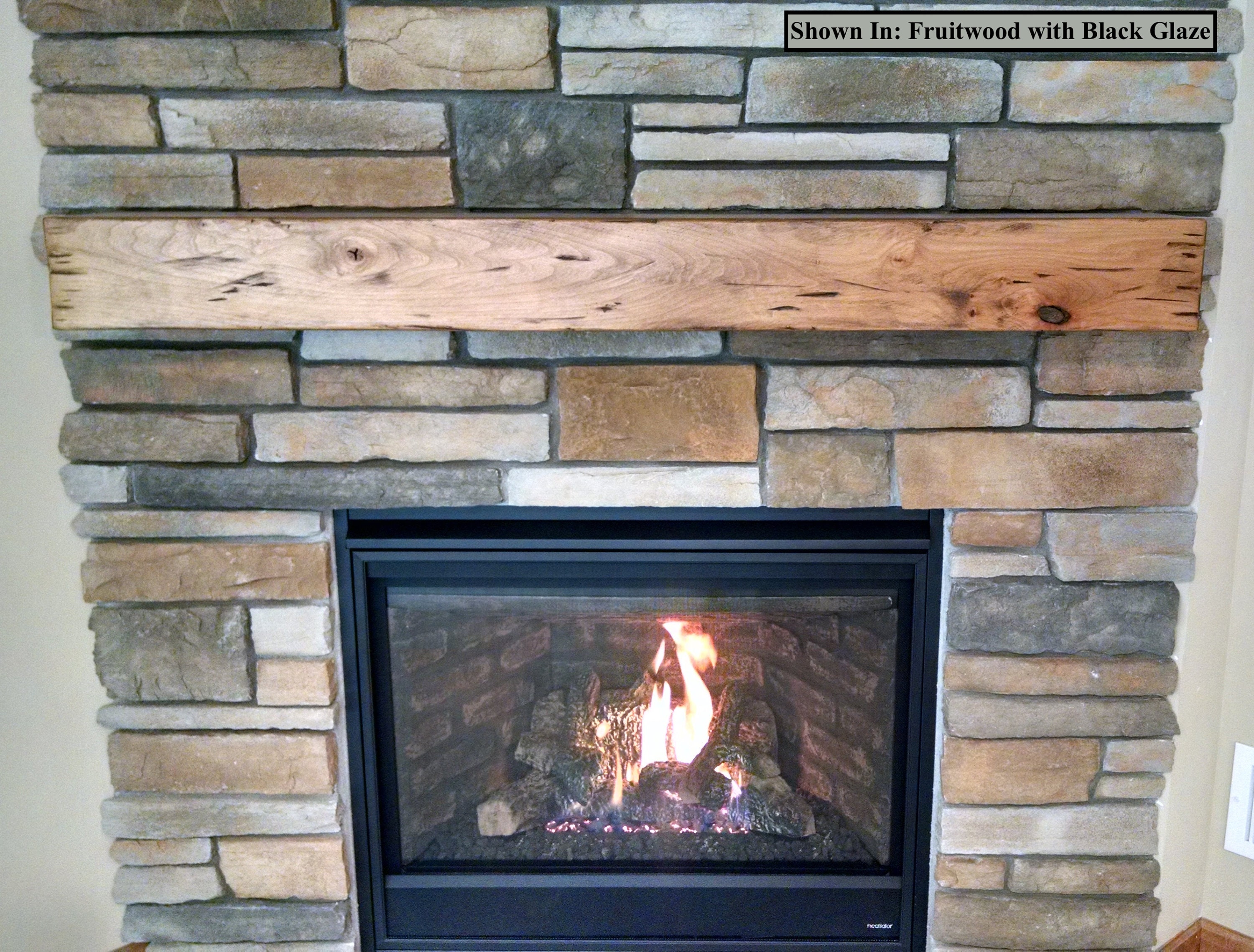 Distressed Knotted Alder Beam Mantel - Etsy
