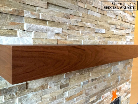 Modern Walnut Beam Mantel, Black Walnut Mantel, Wood Mantel, Fireplace  Mantel - Etsy