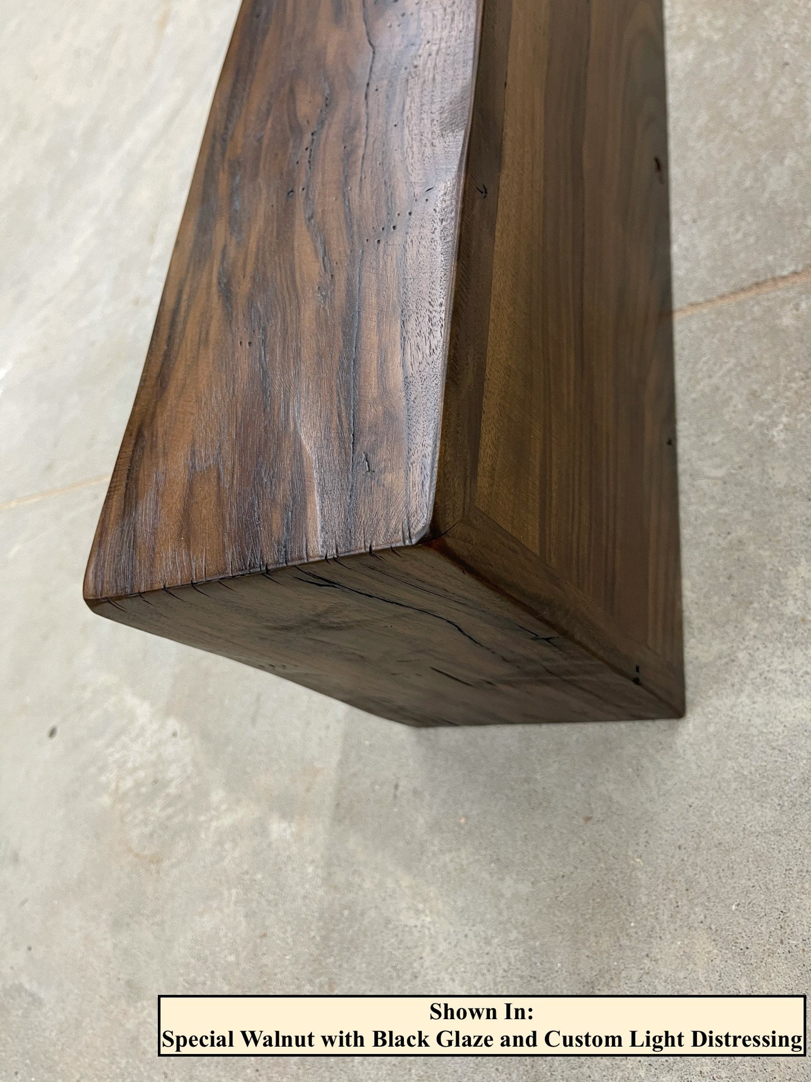 Knotted Walnut Beam Mantel, Black Walnut Mantel, Wood Mantel, Fireplace Mantel Etsy