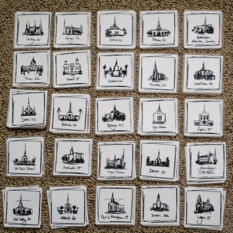 Download LDS Temple Memory Game Part 2 INSTANT DOWNLOAD | Etsy