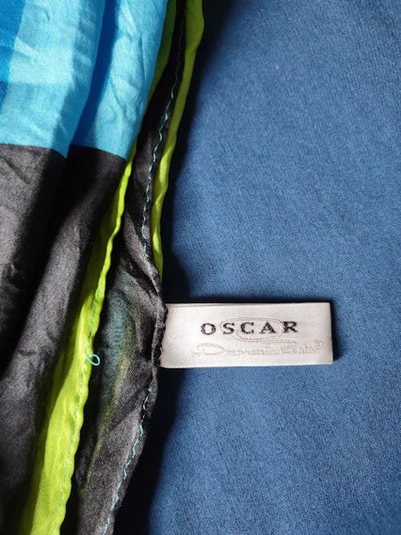 Rare Oscar de la renta scarf square geometric pat… - image 2