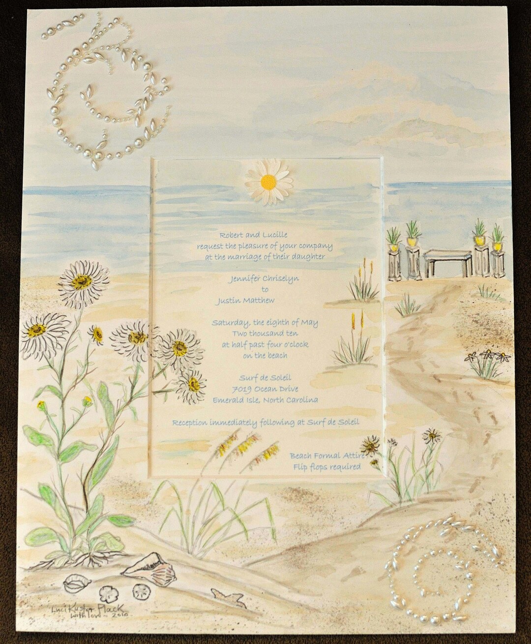 Wedding Invitation Keepsake, Custom Artwork Ready to Frame - Etsy