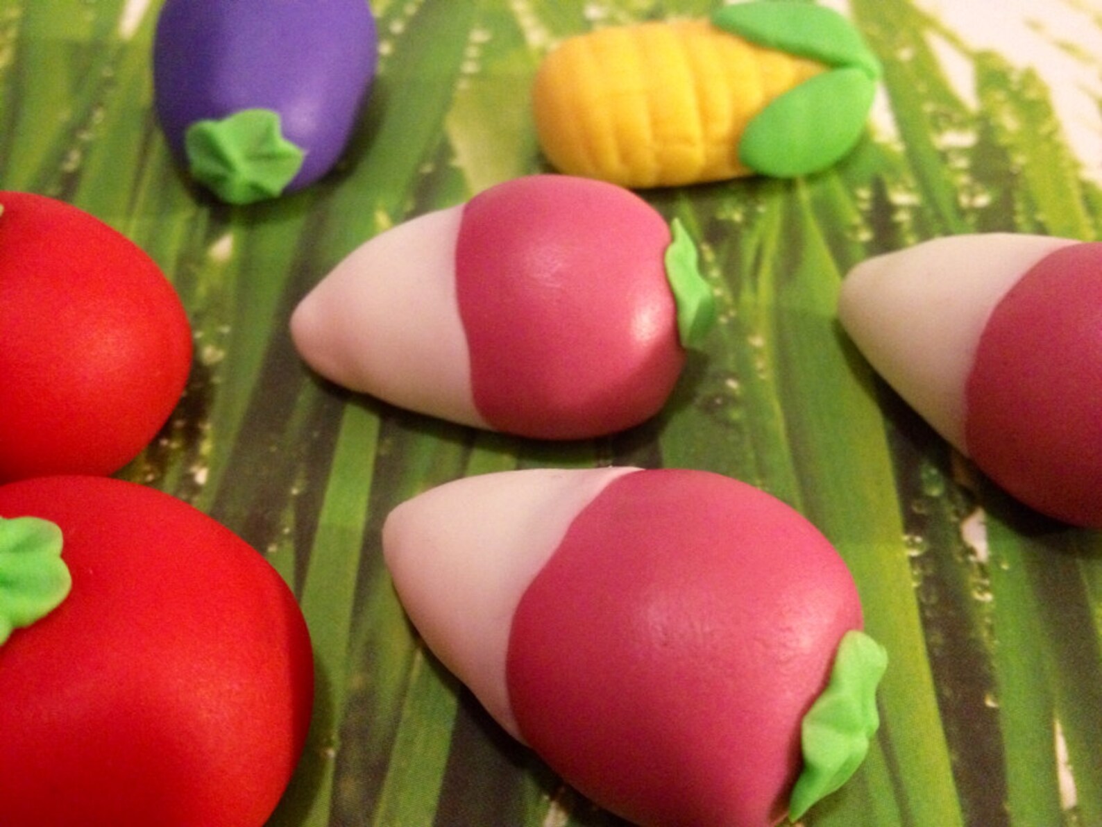 Fondant Vegetable Foodie Cupcake Cake Decorations Etsy