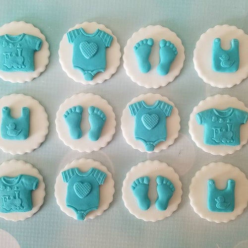 Princess Fondant Cupcake Toppers. Edible Baby Shower Toppers. Etsy