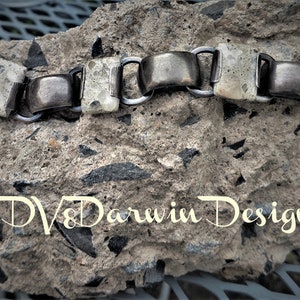 OOAK- Sterling Silver & Terrazzo Quartz Bracelet