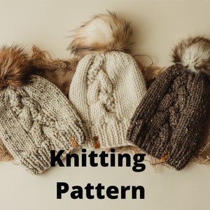 PATTERN // Brynn Beanie // ADULT ONLY // Knit Beanie Pattern // Beanie Pattern // Knit Hat Pattern // Knit Beanie Pattern