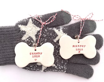 personalized dog Christmas ornament
