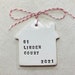 Leilani Pitts reviewed new home ceramic keepsake Christmas ornament personalized with your address
