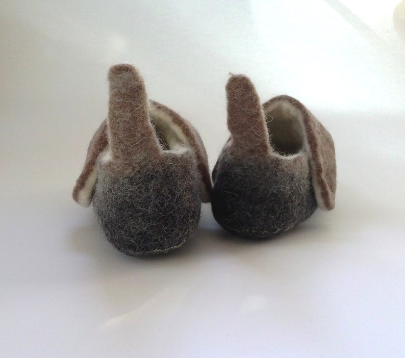 toddlers kids Doggies baby Felted wool slippers for children