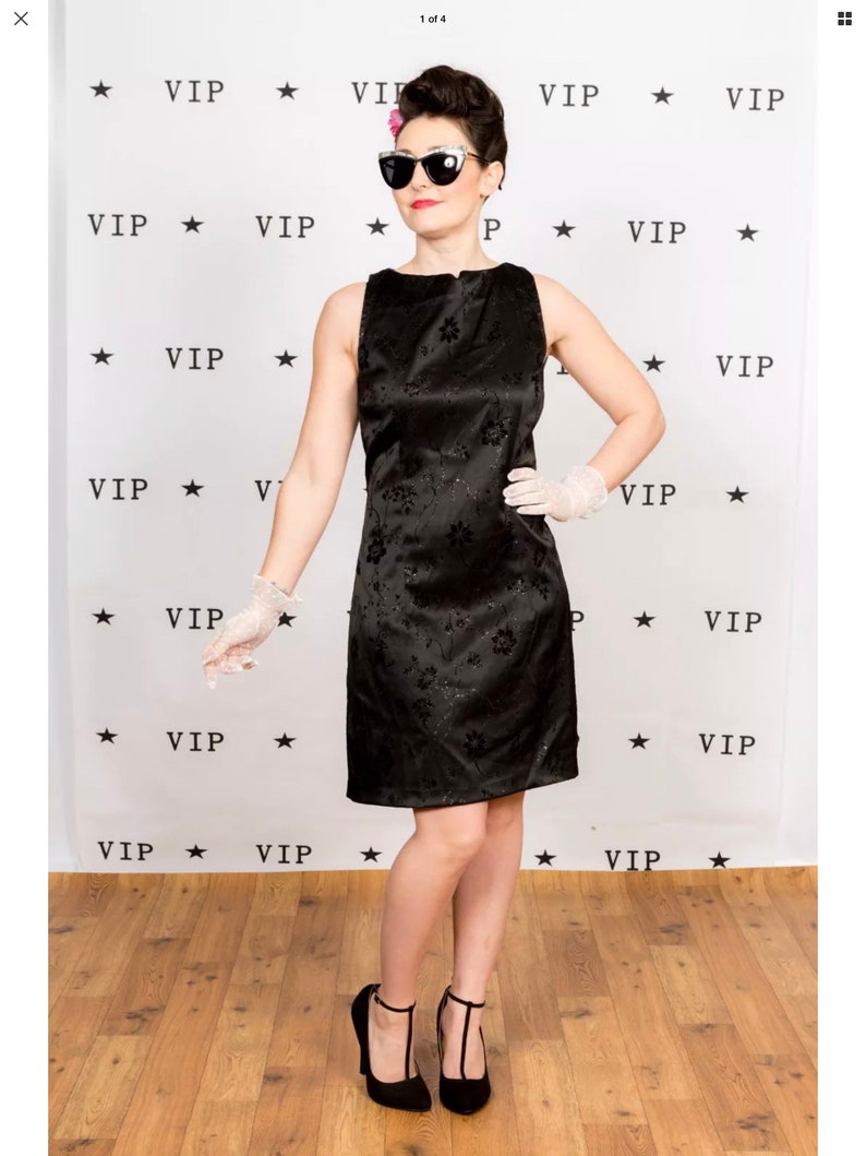 black dress with silver glitter