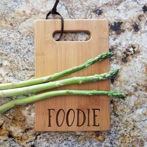 Tabla de cortar Foodie, Regalo de bienvenida, Regalo de chef, Decoración de cocina