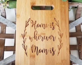 Thuis is waar mama snijplank, keukendecoratie, Moederdag is