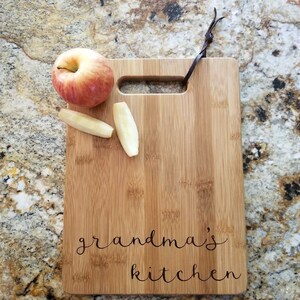 Tabla de cortar de cocina de la abuela, regalo personalizado/personalizado