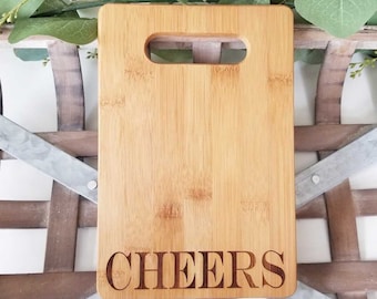 Proost (bloklettertype) Snijplank, Inwijdingsfeest Cadeau, Keuken Decor