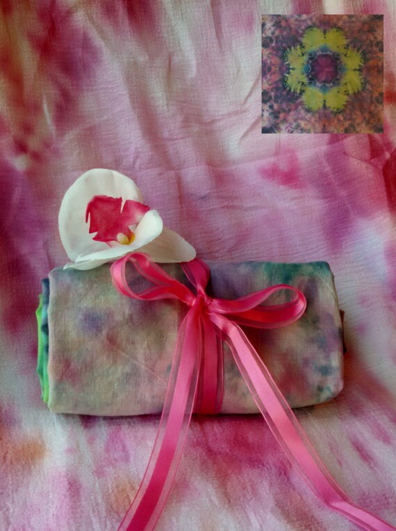 Items similar to Tie Dye Muslin Mandala Flower Star Swaddling Baby