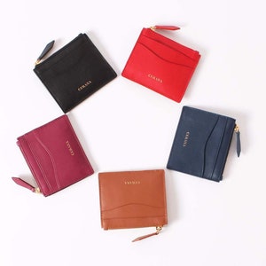 Slim Wallet for Cards // Minimal Wallet // Leather Wallet Women  // Minimal wallet women // Minimalist Wallet // Handmade Leather Wallet