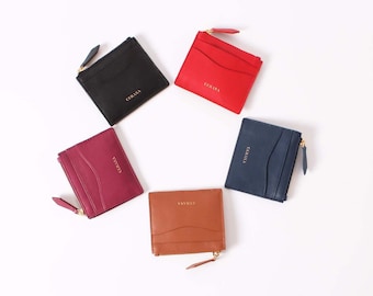 Slim Wallet for Cards // Minimal Wallet // Leather Wallet Women  // Minimal wallet women // Minimalist Wallet // Handmade Leather Wallet