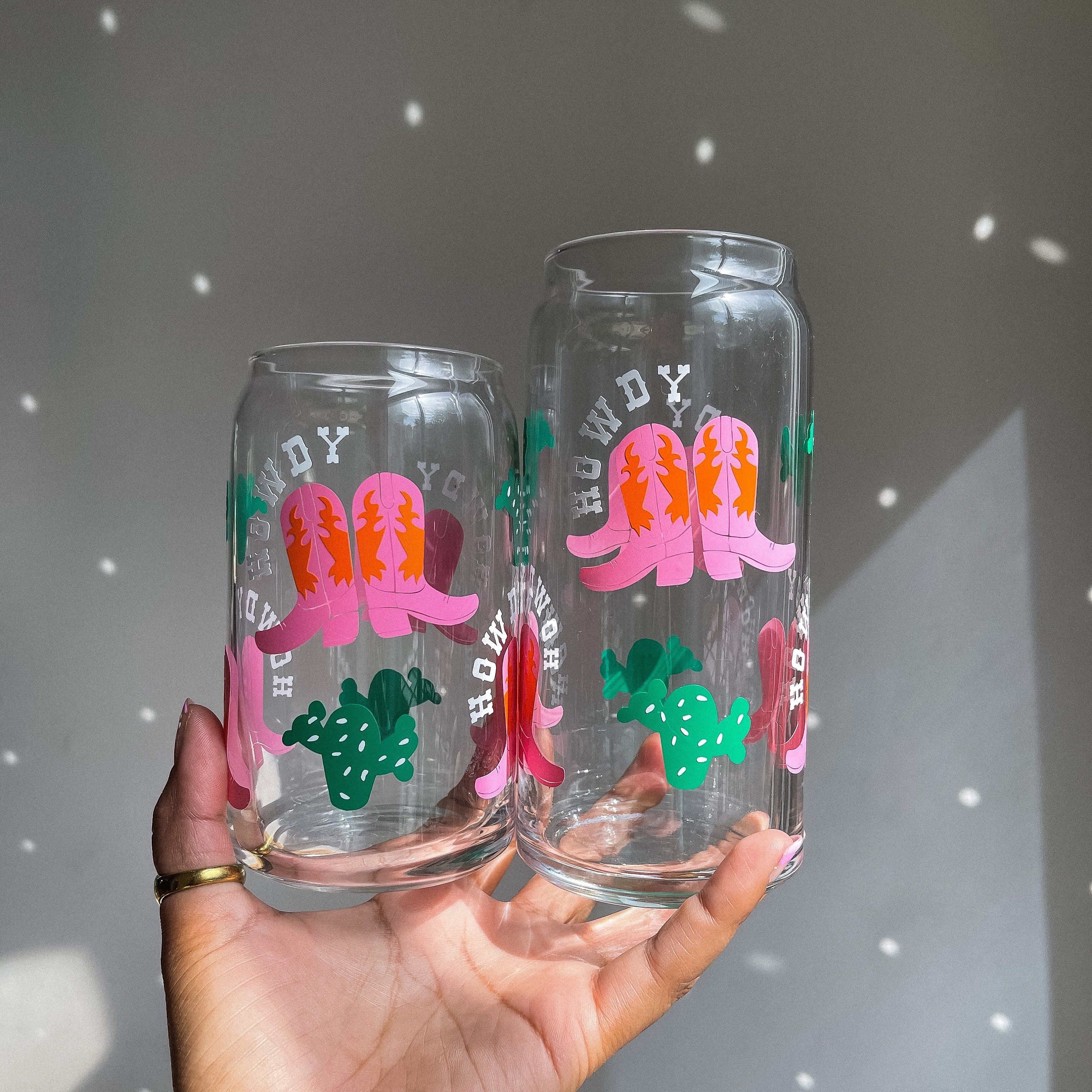 Preppy Winter Pink Christmas Tree Glass Cup, Beer Glass, Coffee Cup, Libbey  Glass, Glass Tumbler, Drinking Glass 