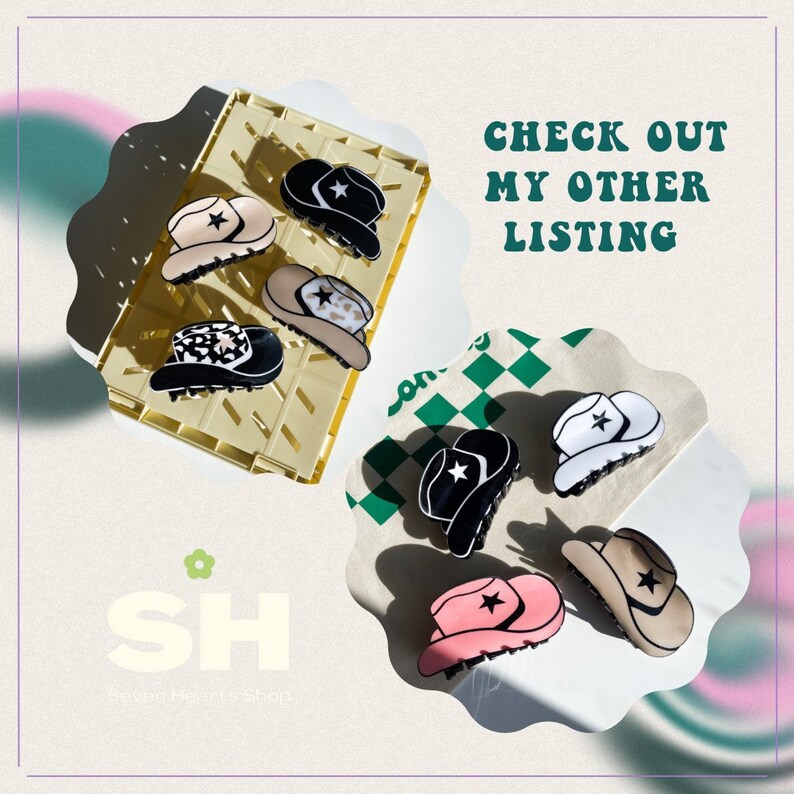 Cowgirl Cowboy Boot Hair Claw Hair Clips Western These Hair Etsy