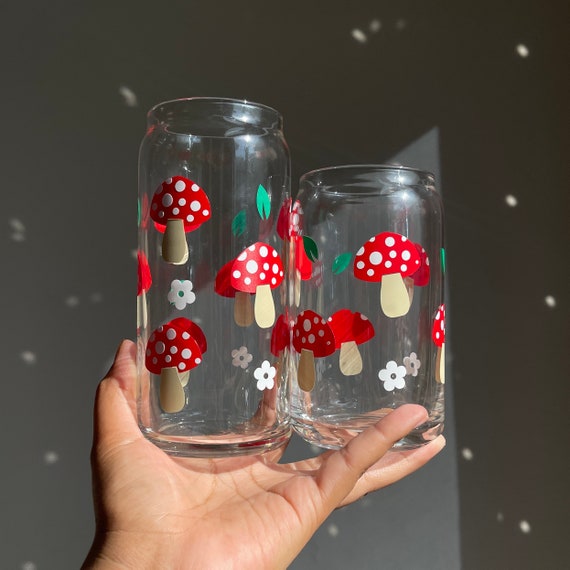 Mushroom Glass, Mushroom Cocktail Glass Cup, Mixed Drink Glasses